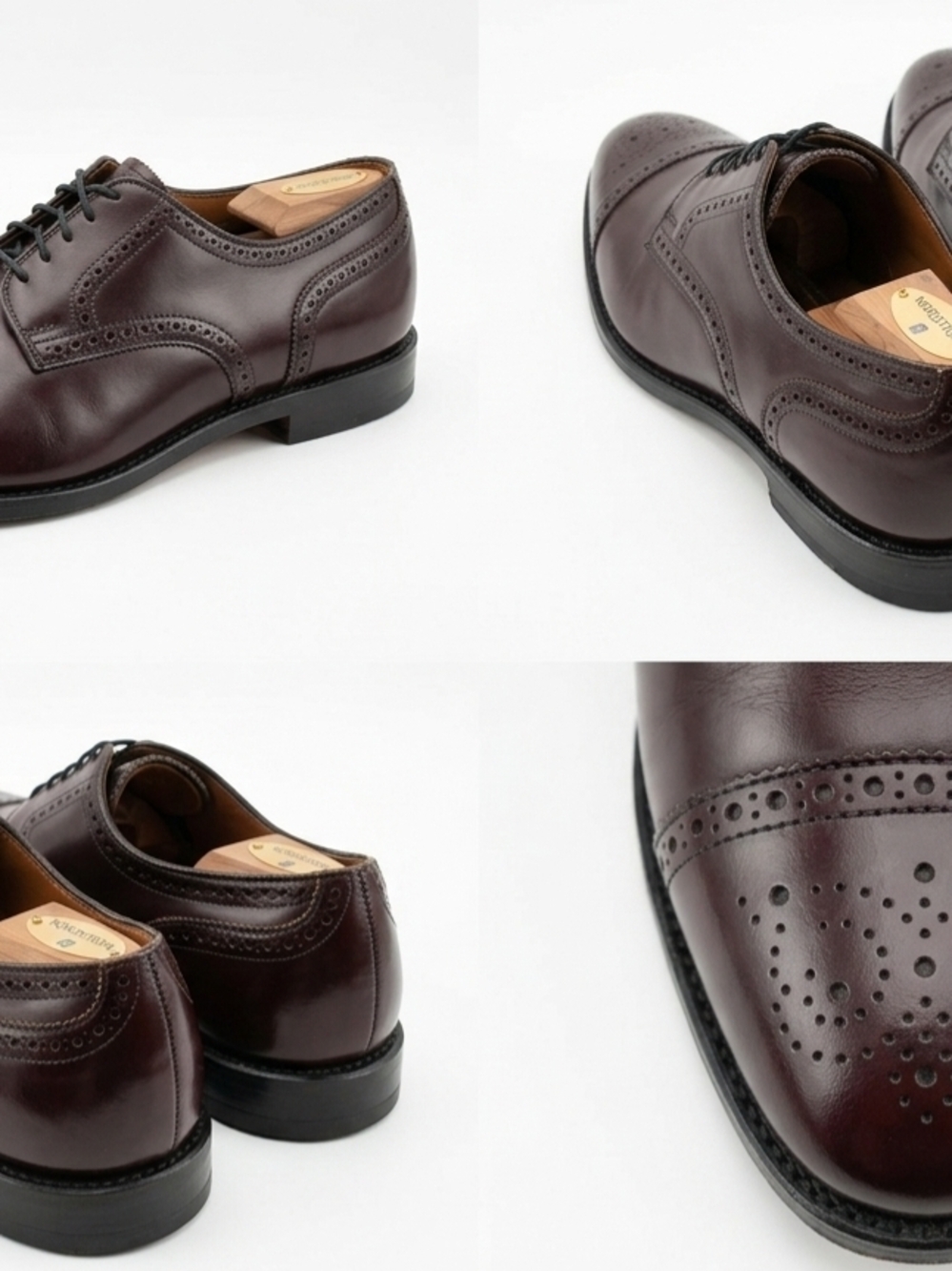 Allen Edmonds Strand Men's Brogue Oxford Shoes in Oxblood  Brown